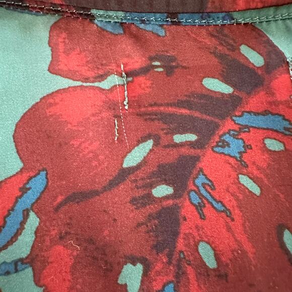 Urban Outfitters Windbreaker Jacket Womens SMALL Retro Cropped Full Zip Floral - Picture 11 of 13